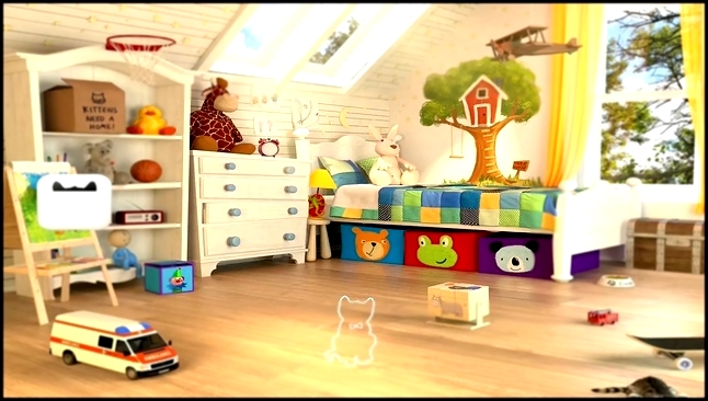 Маленький Котёнок и детская комната Виртуальный котик как в мультике Симулятор Котёнка 