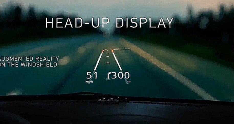 Видеоклип Hudway: проекция навигационных данных на лобовое стекло при помощи смартфона 