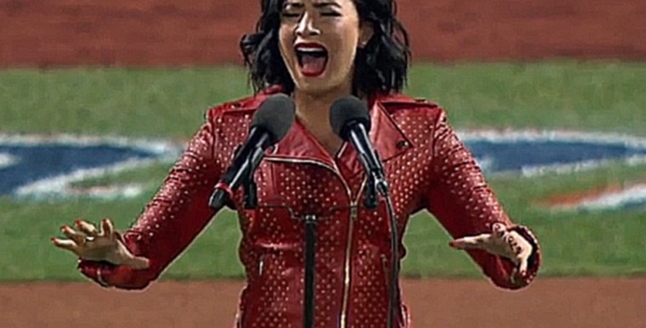 Видеоклип Деми Ловато /Demi Lovato национальный гимн США .«MLB World Series» national anthem 31 10 2015  