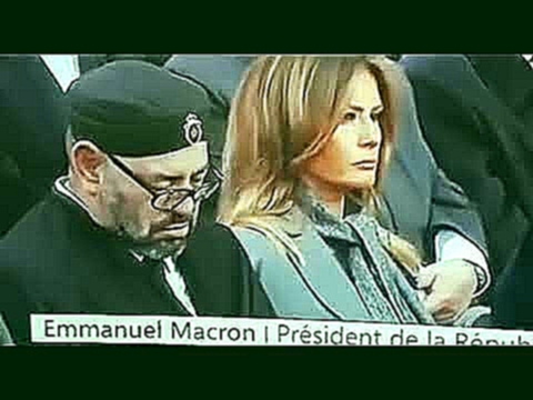 Зато спал с Меланьей Трамп. Король Марокко уснул во время речи Макрона в Париже 