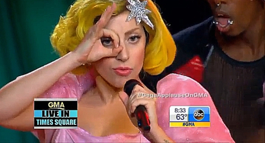 Видеоклип Lady Gaga - Applause (OZ Style) - GMA (Live) 