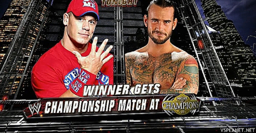 Джон Сина vs СМ Панк, WWE Monday Night RAW 22.08.2011 
