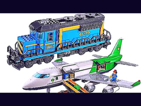 Мультик про поезда и самолеты Лего Сити. Развивающий мультфильм для детей. 