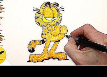 How to Draw a Cat Garfield Step by Step - Cartoon Characters 