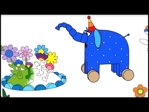 Раскраска - Деревяшки - Зернышко - серия 12 - Учим цвет - мультики для детей 