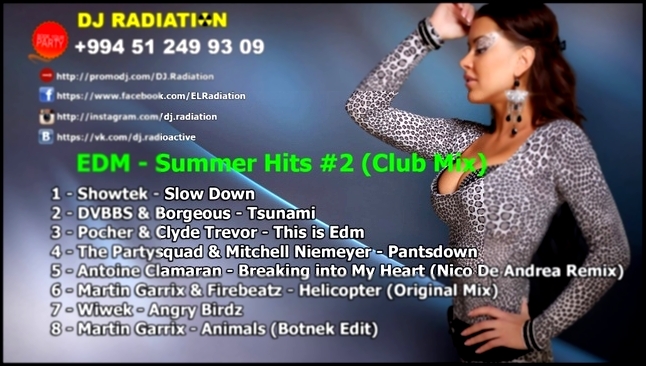 Видеоклип ♫ EDM - Summer Hits #2 ♫ (Club Mix) (2014) ★ Dj Radiation ★ 