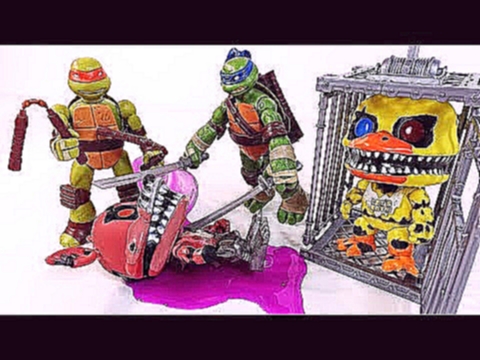 ЧЕРЕПАШКИ НИНДЗЯ игрушки ФНАФ Пять ночей с Фредди Мультики с Игрушками FNAF - TMNT Ninja Turtles 